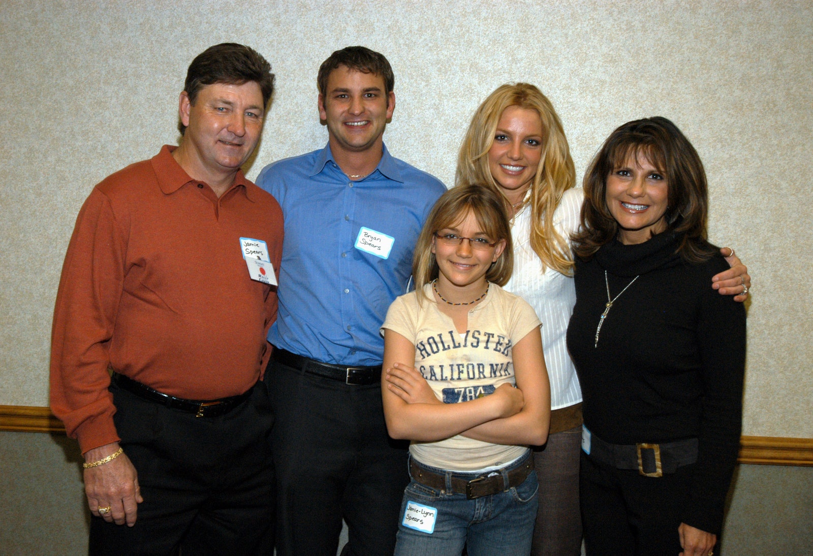 Бритни Спирс с семьей 2 марта 2003 год