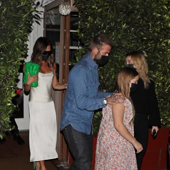 Santa Monica CA   EXCLUSIVE   David Beckham and Victoria Beckham along with daughter Harper have a nice little family...