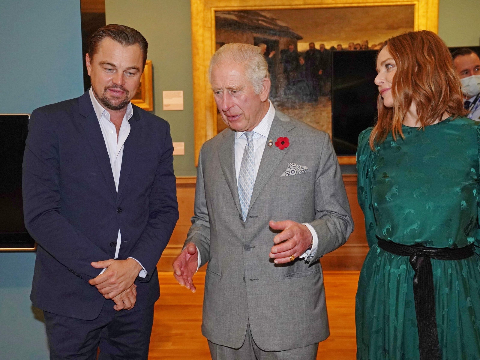 Леонардо ДиКаприо и принц Чарльз на экологической конференции в Глазго