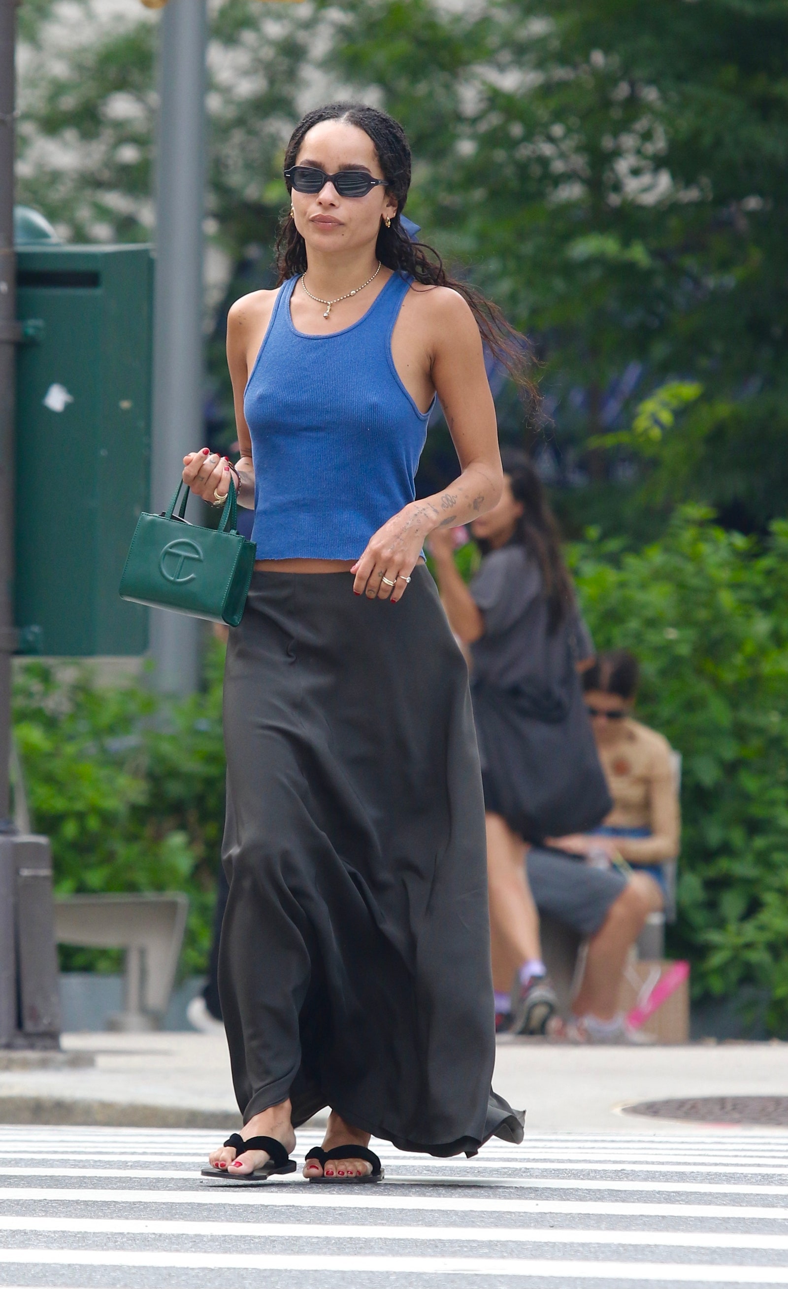 NEW YORK CITY NY  JULY 25 Zoe Kravitz is seen on July 26 2021 in New York City New York.