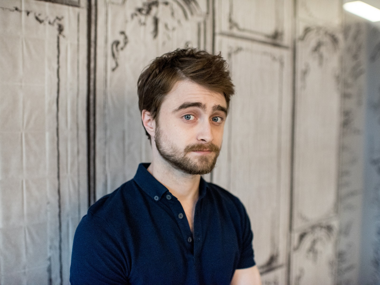 NEW YORK NY  JUNE 27  Actor Daniel Radcliffe discusses his new film Swiss Army Man with AOL Build at AOL Studios In New...