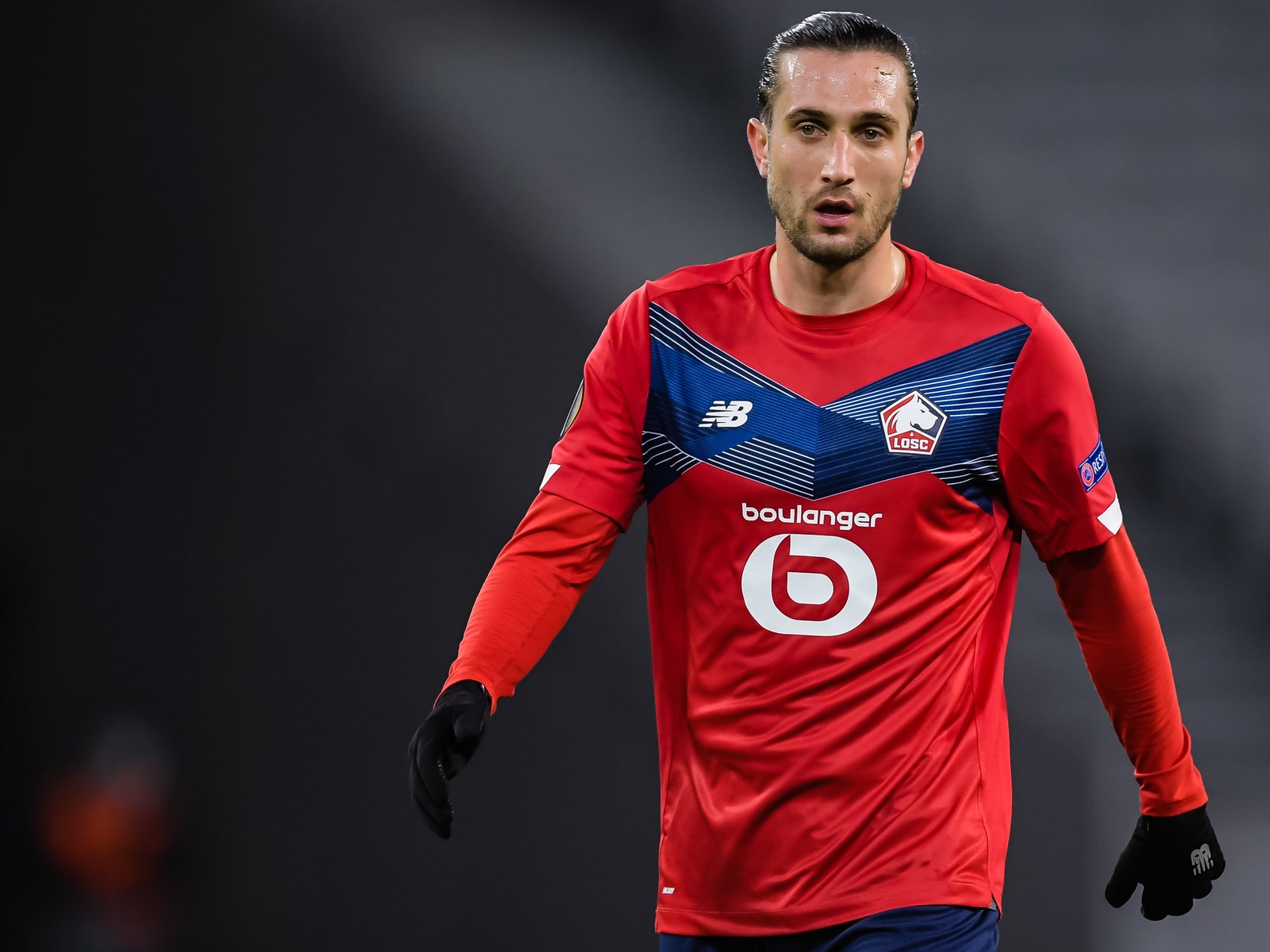 LILLE FRANCE  FEBRUARY 18 Yusuf Yazici of LOSC Lille during the UEFA Europa League match between Lille OSC and Ajax at...