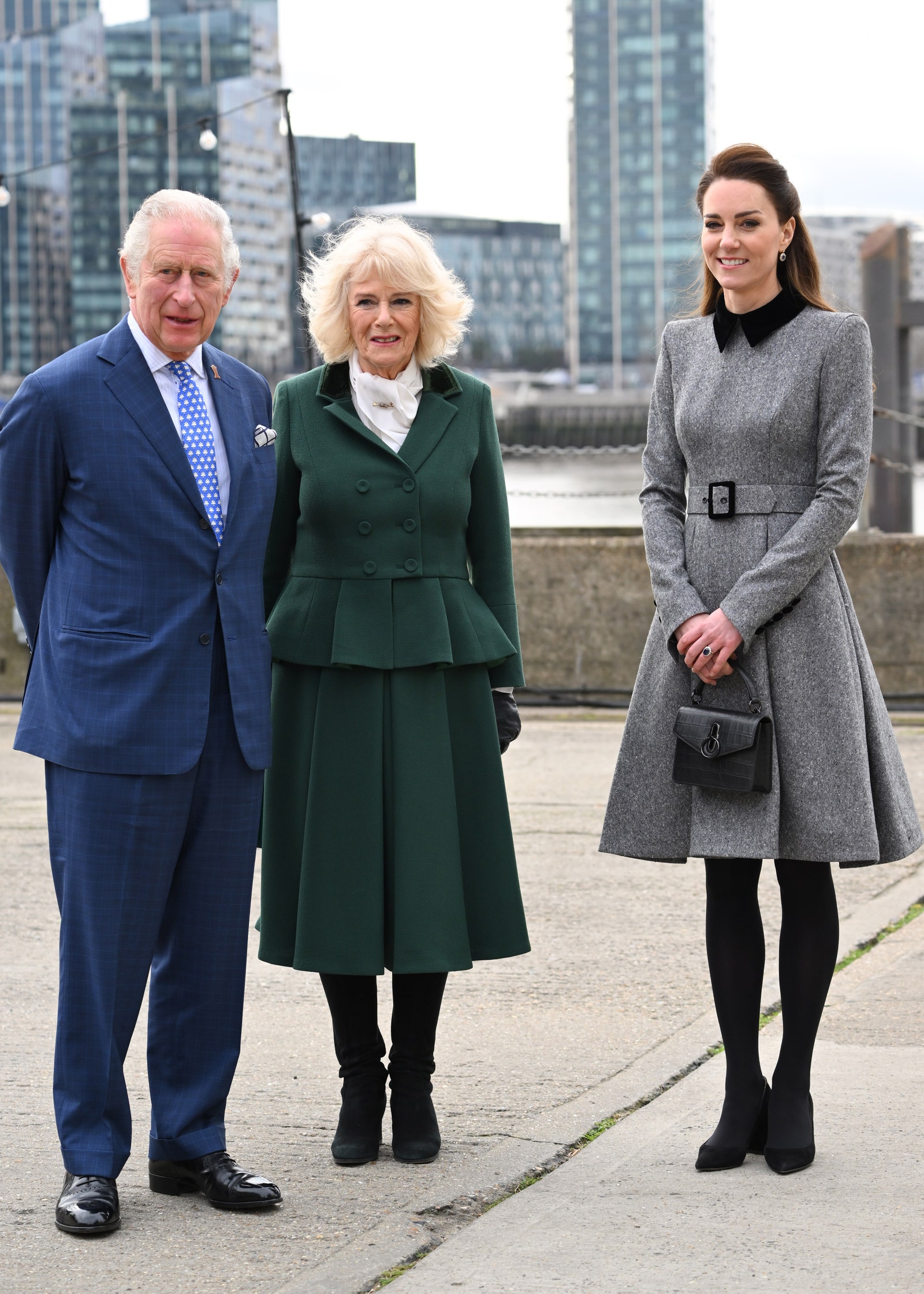 Кейт Миддлтон с принцем Чарльзом и герцогиней Корнуольской Камиллой