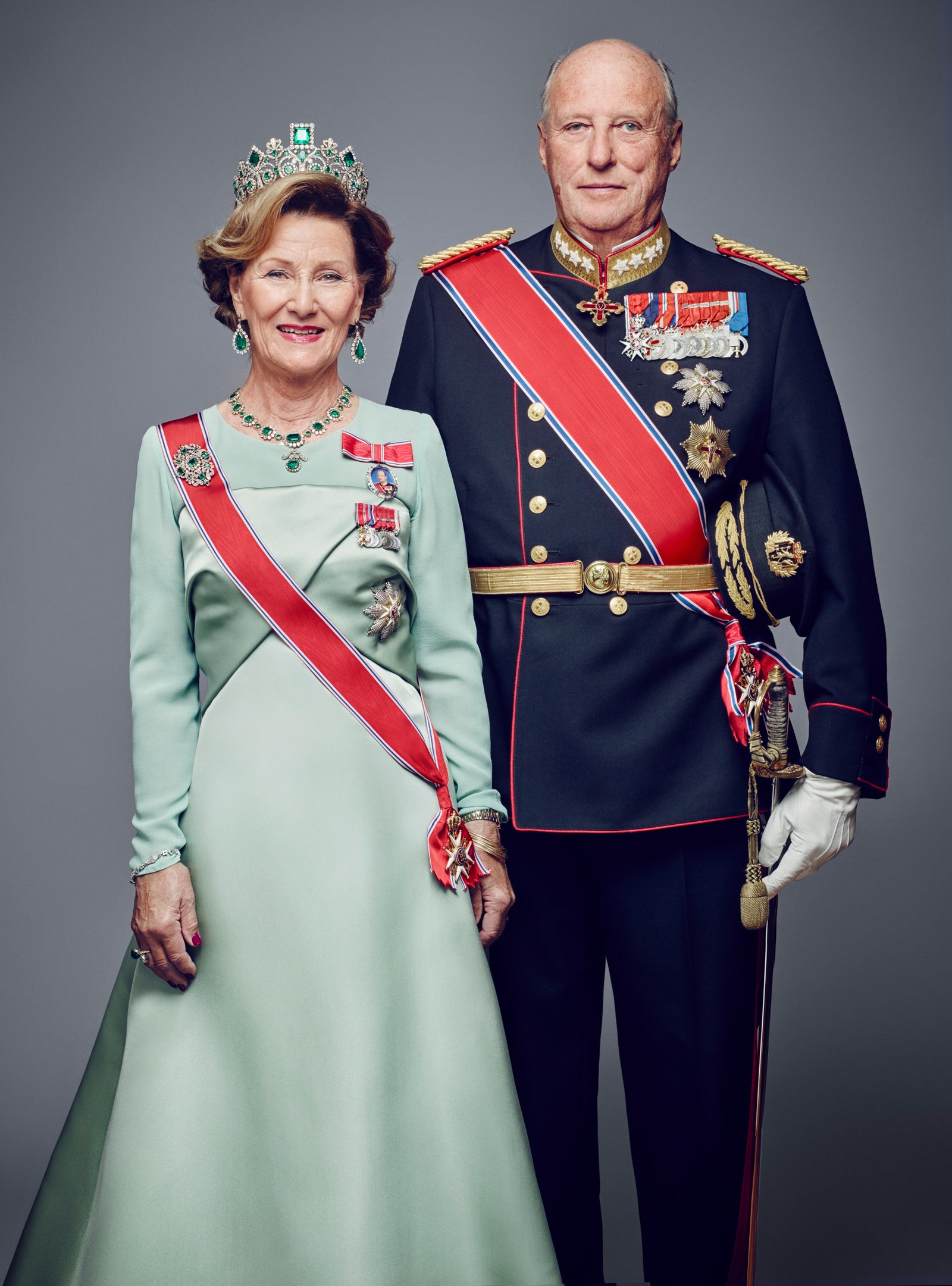 Король Харальд V и королева Соня. 2016 год.