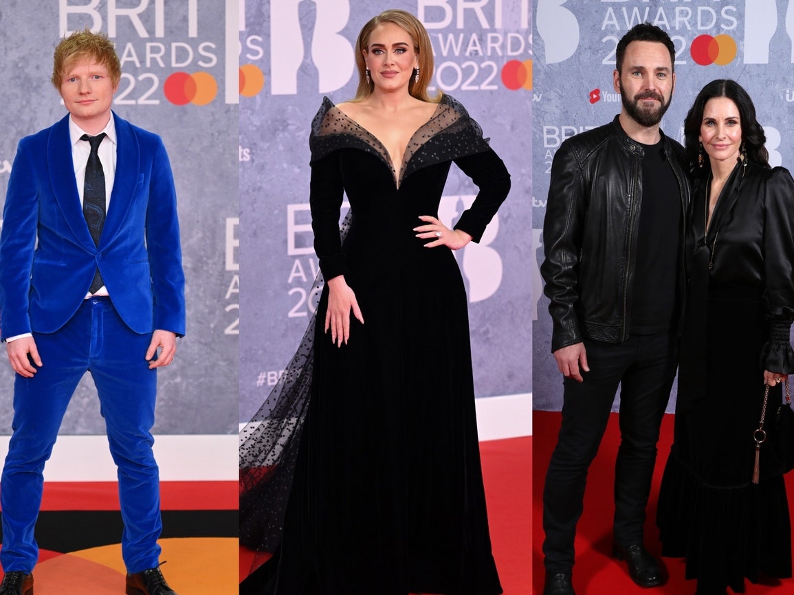Адель, Эд Ширан, Том Дейли и другие на ковровой дорожке Brit Awards 2022