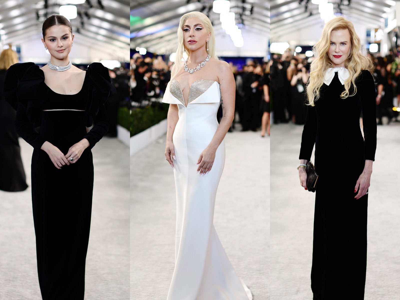 Леди Гага Селена Гомес Николь Кидман и другие на ковровой дорожке премии Гильдии киноактеров США